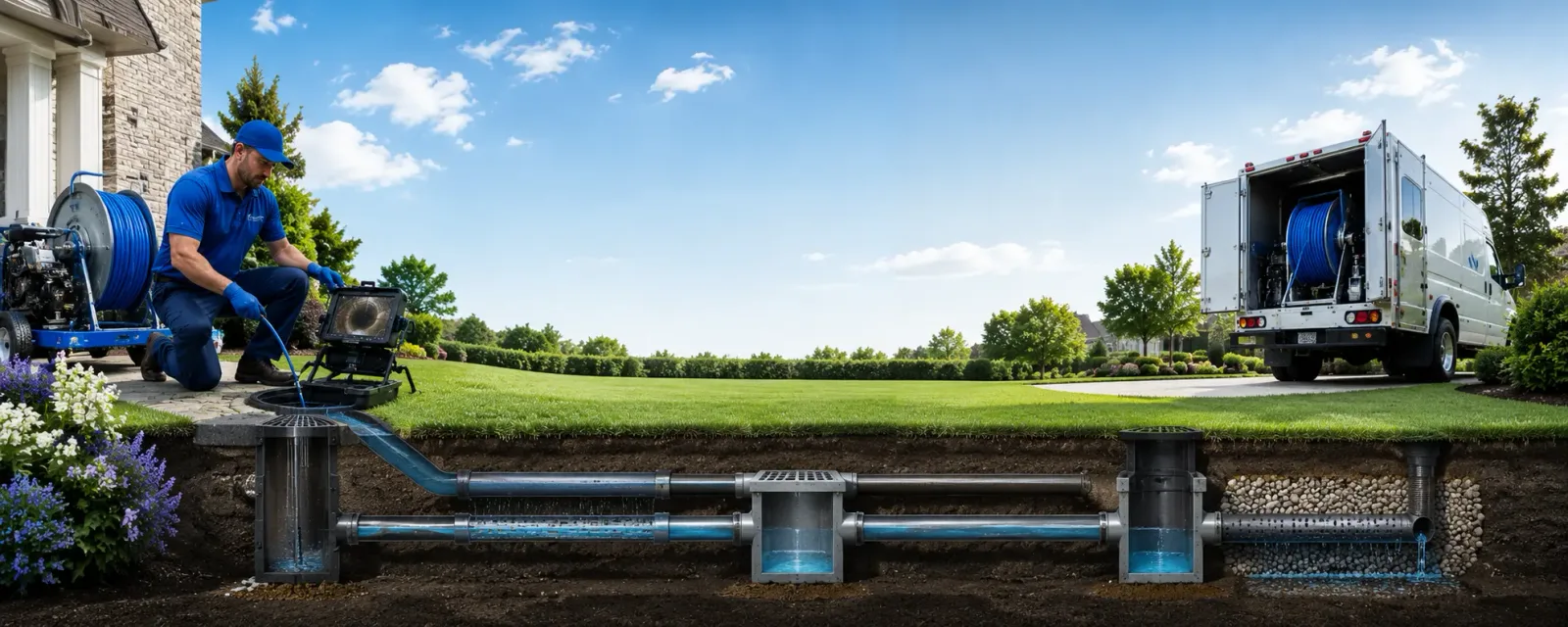 Outdoor drain cleaning information for Keswick, IA